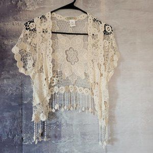 Vivid Collection of NY Crocheted Vest 100 % Cotton